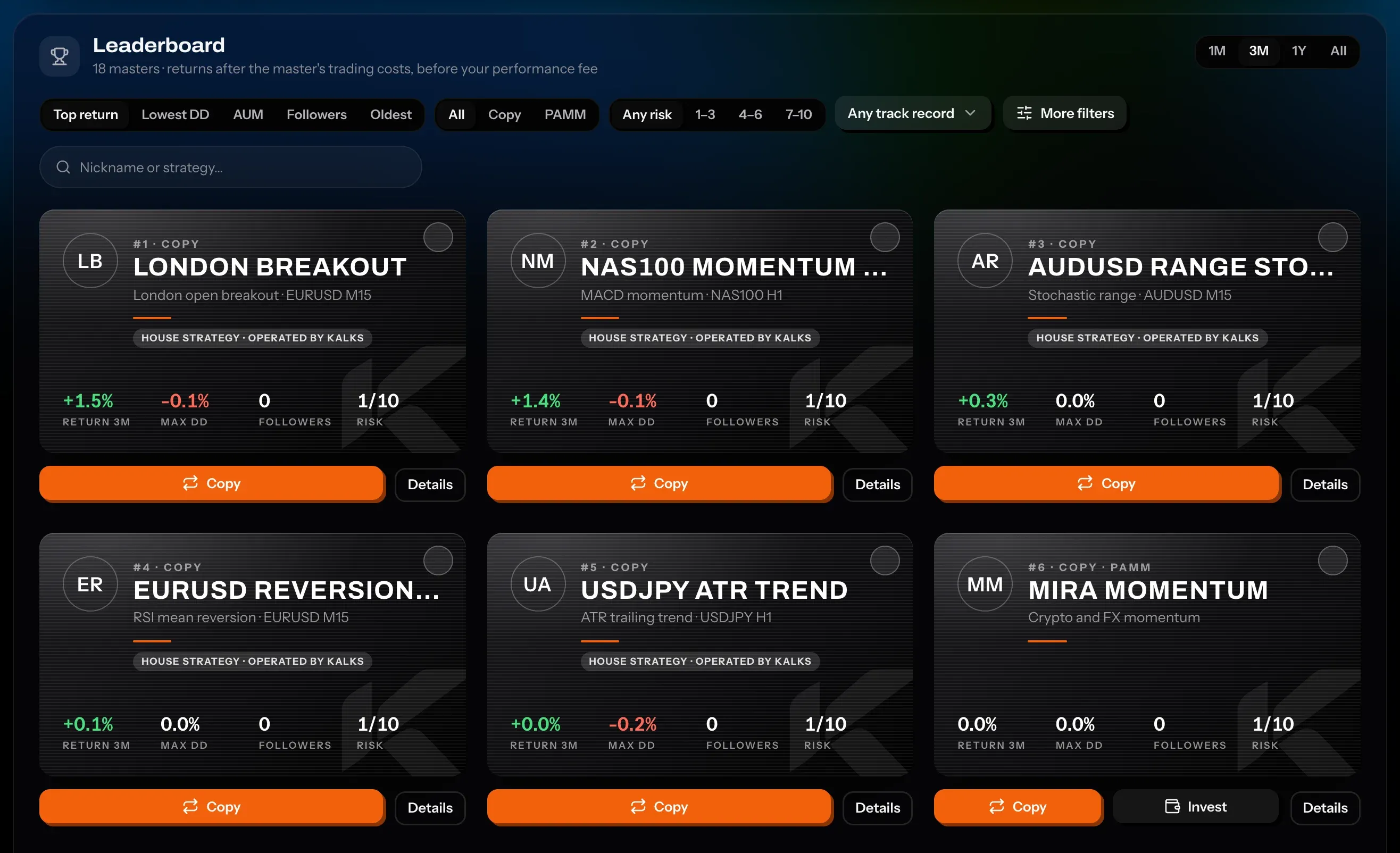 Kalks: options on forex, CFDs and prop trading
